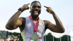 USA's Lyles wins 100m in world-leading 9.79 seconds
