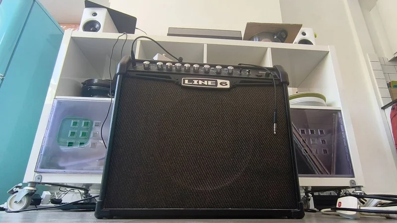 I turned my guitar amp into a giant home speaker and it was a loud and stupid idea, but it basically worked (with some serious caveats)