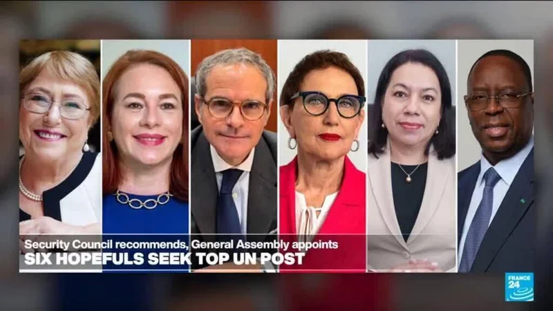 Six candidates vying to become the next UN secretary after Guterres