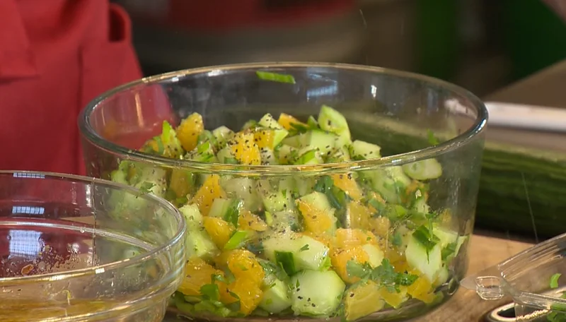 Simply Delicious Recipe: Cucumber Salad with citrus, ginger and chili