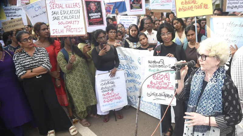 Students, activists march in Kerala’s Thrissur in support of Jantar Mantar NEET-UG protestors