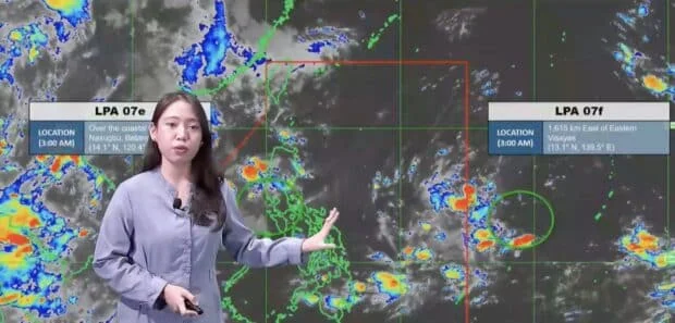 Pagasa: LPA in PAR to dissipate within 24 hours, bring Luzon rains