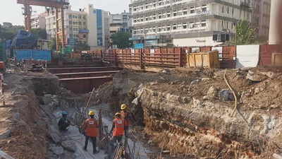 Near Khader Nawaz Khan Road, Chennai Metro Rail starts work on tunnel to link Sterling Road for Phase II project