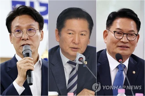 (LEAD) Ex-PM Kim, 2 former DP leaders to vie for ruling party leadership