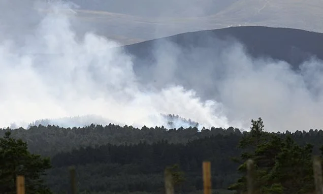 Residents' fury over Cairngorms wildfire evacuation orders as dozens of firefighters remain after blaze declared major incident