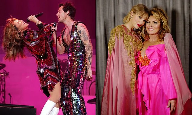 Shania Twain reveals she skipped Taylor Swift's wedding because she was performing on stage with her ex Harry Styles
