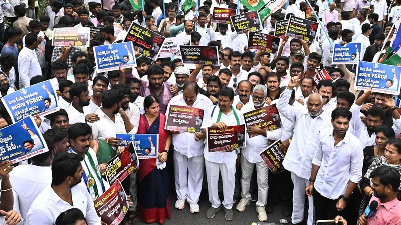 YSRCP stages protests across State over DSC ‘irregularities', demands Lokesh's resignation