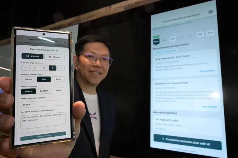 Personalised exercise plans on Healthier SG for 270,000 users through AI