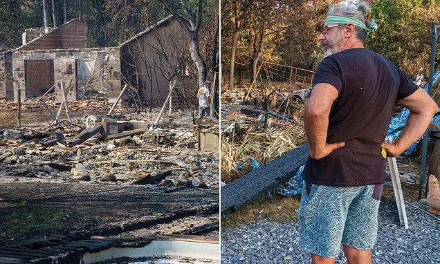 'There is nothing left, it's all gone': Le Porge local tells of devastation after hours-long battle to try to save his home from wildfire