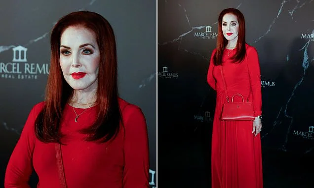Priscilla Presley, 81, shows off her smooth complexion as she makes a rare appearance at a lifestyle event in Majorca