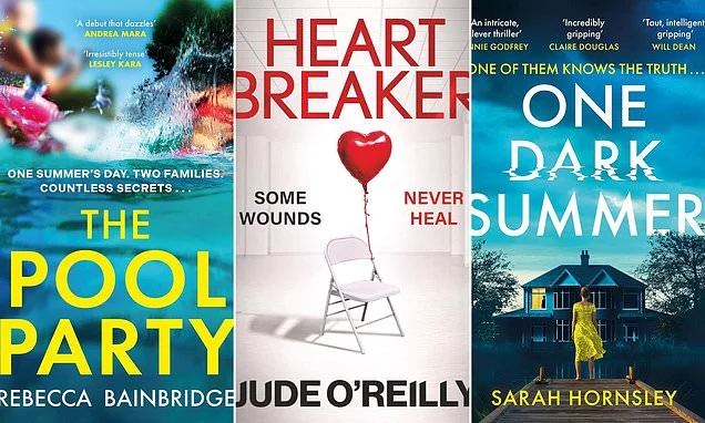 Toxic secrets and dangerous friends in this month's psychos: Heartbreaker by Jude O'Reilly, One Dark Summer by Sarah  Hornsley, The Pool Party by Rebecca Bainbridge
