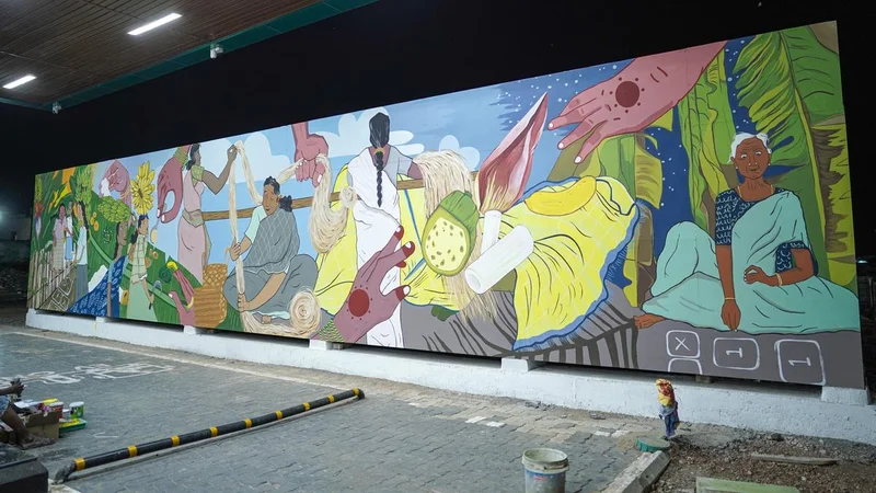How a wall art mural in Telangana celebrates sustainability and community