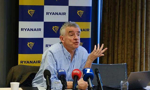 'We will not wait!': Ryanair boss refuses to delay flights for passengers stuck in Europe border queues