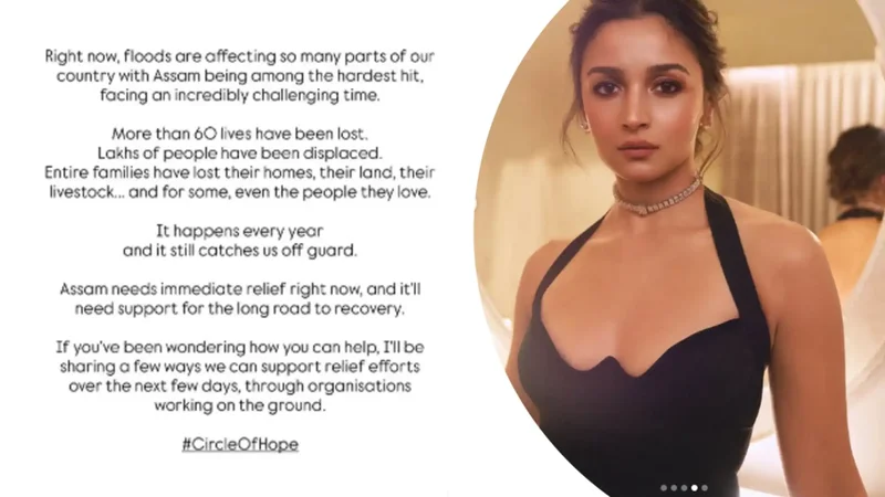 'It happens yearly, still catches us off guard': Alia Bhatt urges Assam flood aid