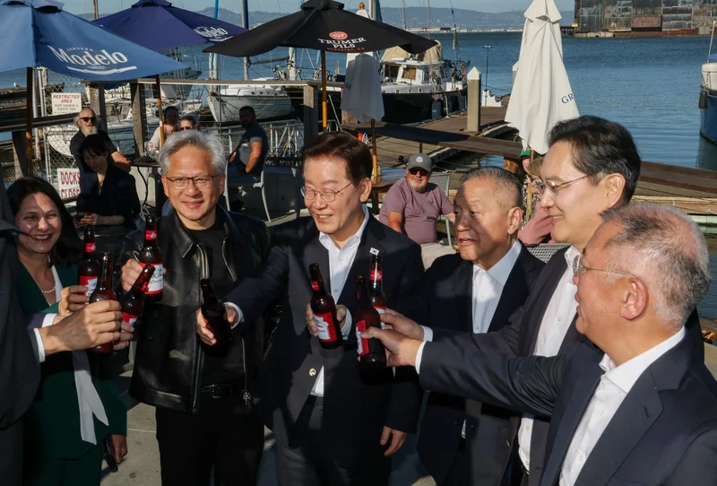 Top Korean biz chiefs meet with Nvidia, global tech leaders