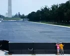 Witness says Lincoln Memorial pool was damaged before alleged vandalism