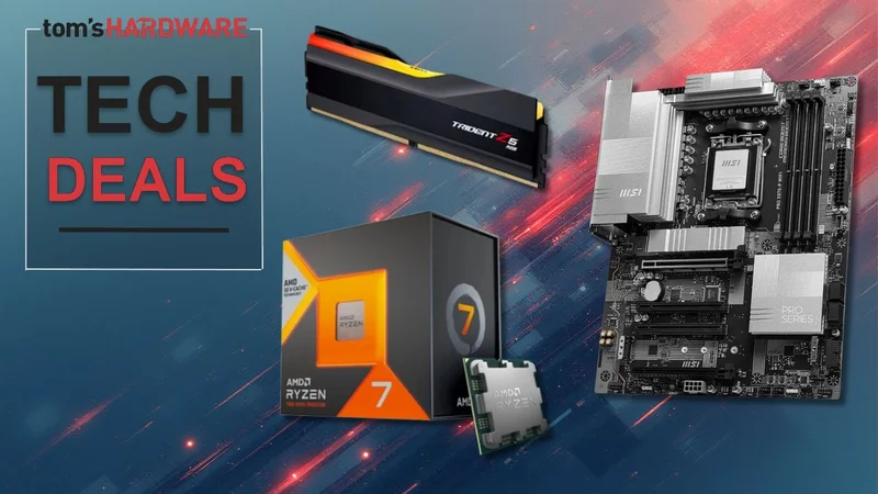 Get 16GB of DDR5 RAM for just $16 when you buy it with AMD's brand-new 7700X3D — Ryzen 7 with an X870 motherboard, G.Skill Ripjaws, and an AIO for just $588