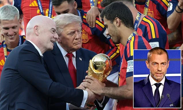 UEFA 'threaten to BOYCOTT the World Cup' over FIFA's proposal to sell stakes in the competition in a move that could make president Gianni Infantino millions