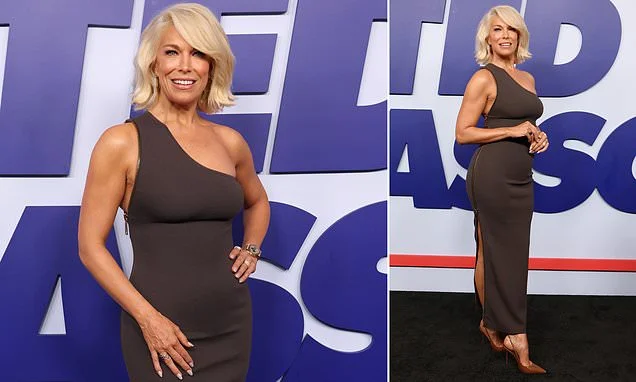 Hannah Waddingham looks incredible in a brown lycra one-shoulder dress at Ted Lasso season four screening as new trailer teases unfinished romance