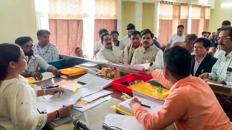 Datia bypoll: Stage set for high-stakes battle as BJP, Congress candidates file nomination; Mishra gets emotional