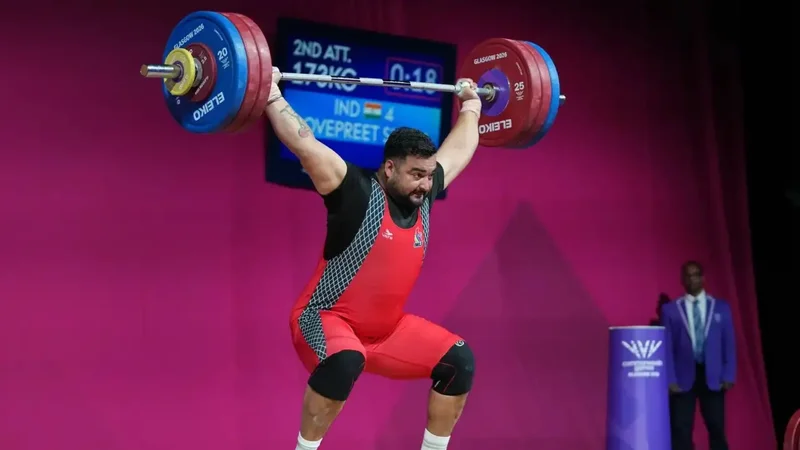 Liti's 223kg stunner denies Lovepreet CWG gold by 1kg in weightlifting