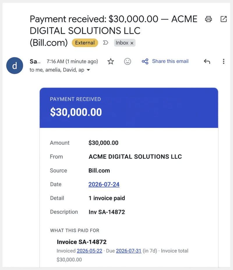Our New AI VP of Finance Closes the Deal, Sends the Invoice, and Chases the Cash. It Took 4 Deals to Train It.