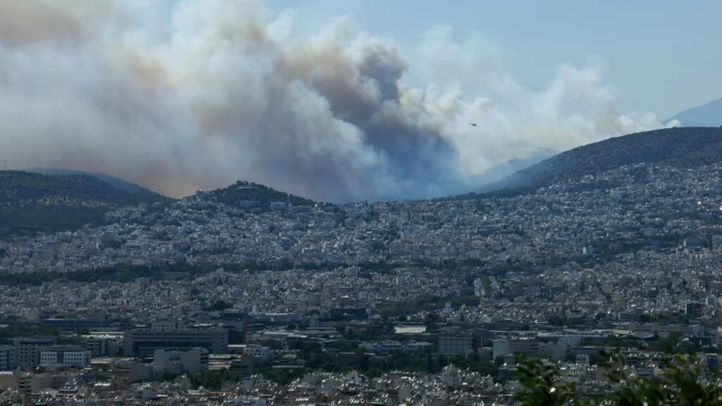 Greece orders partial evacuation of Athens suburb as wildfire burns
