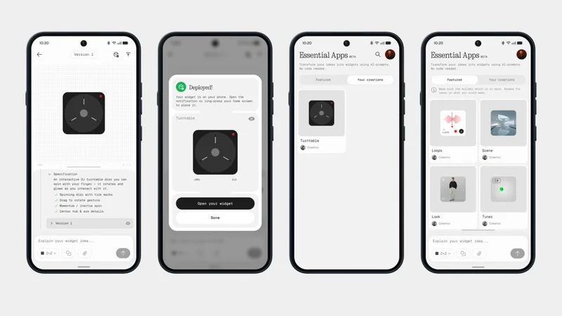 Nothing launches Essential Apps for building apps right on your phone