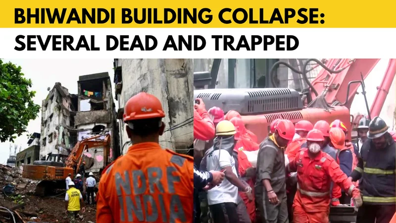 Watch: Several dead after Bhiwandi building collapses, rescue underway