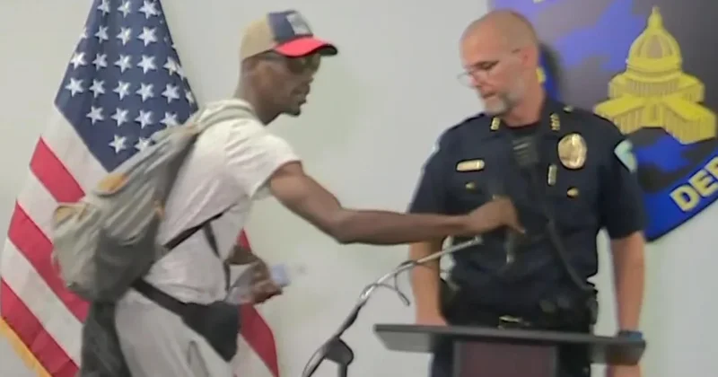 Protesters take the mic at Wisconsin police shooting press conference