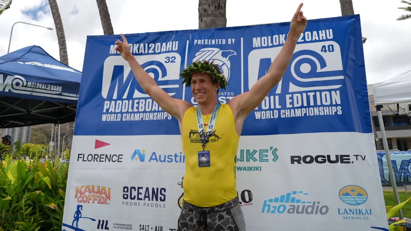 Sydney shark attack hero wins world paddleboarding championship