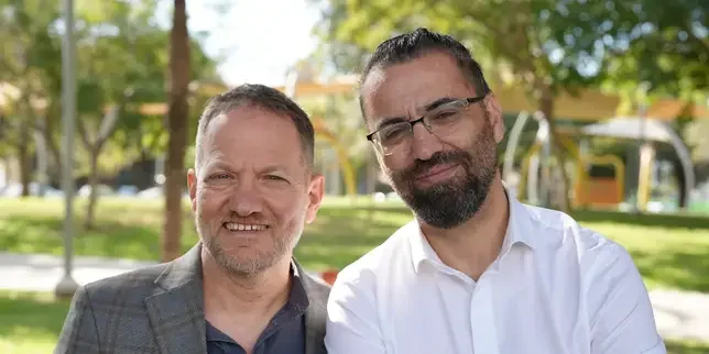 Peace activists Aziz Abu Sarah and Maoz Inon: 'The first step toward a shared society is to learn the other's narrative'