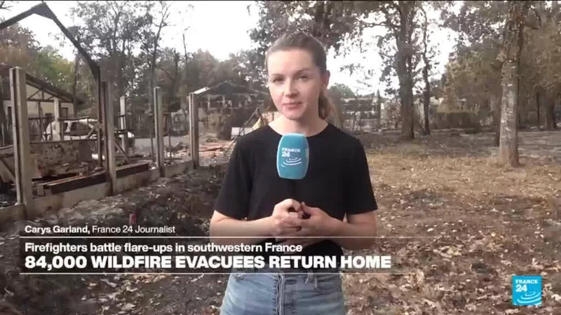 Tens of thousands of French wildfire evacuees allowed to return home