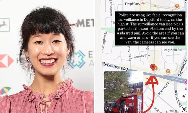'Shameful' Green councillor 'tells murderers, rapists and burglars how to avoid police'... by posting map showing location of Live Facial Recognition vans