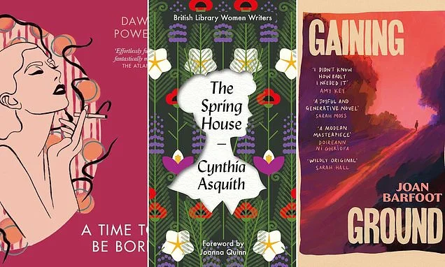 Books that linger with you...this month's retro reads: A TIME TO BE BORN by Dawn Powell, THE SPRING HOUSE by Cynthia Asquith, GAINING GROUND by Joan Barfoot