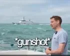 Tories’ Philp accuses French navy of firing shots near him in Channel incident