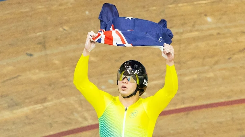 Australia's old friend wasn't at the Glasgow velodrome, but the old enemy was