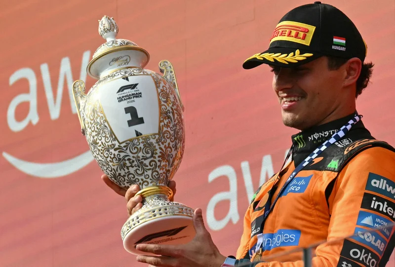 Champion Norris grabs season's 1st win for McLaren at Hungary GP