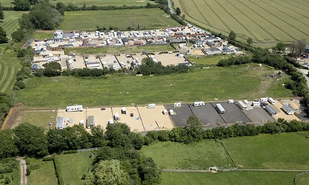 Travellers 'hook up their illegal camp to electricity grid' and water network in Home Counties village before homeowners suffer massive power cut