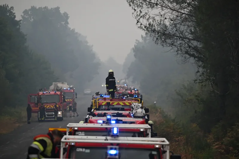 Watch live: Military plane tackles ‘apocalyptic’ wildfires across France
