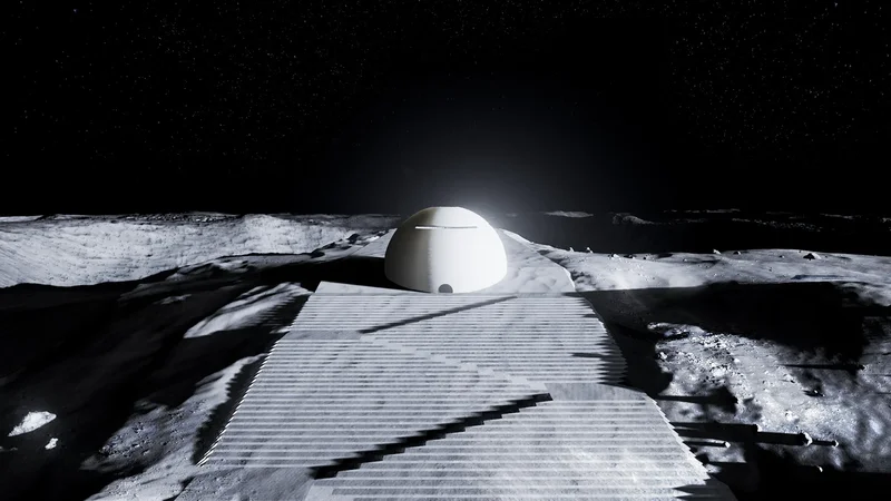 European Designer Proposes 3D Printing A Moon Temple On Astronaut Base