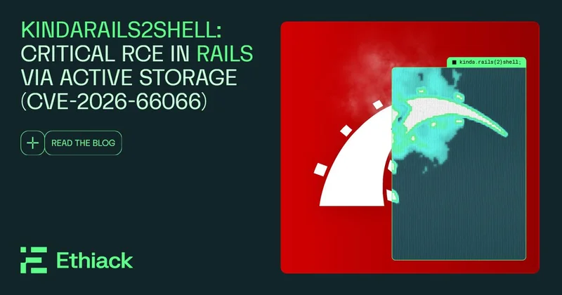 KindaRails2Shell - Critical RCE in Rails via Active Storage (CVE-2026-66066)