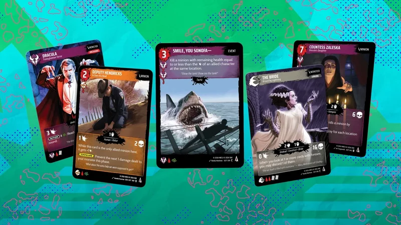 Hellbreak is a terrifying new horror trading card game — Dracula, Jaws, and more horror icons come together
