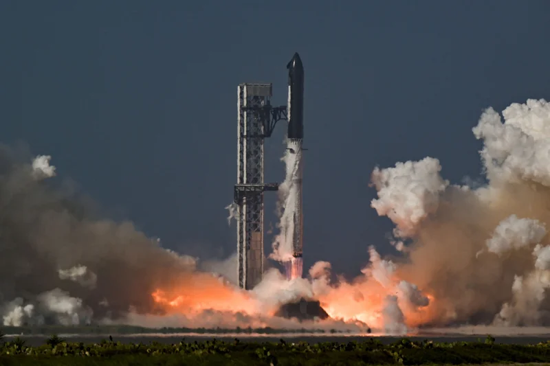 SpaceX launches massive Starship rocket in first test flight since IPO