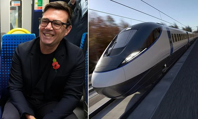 Will the King of the North's HS2 plan hit the buffers? Andy Burnham wants to resurrect Manchester link with slower trains despite £60billion cost as critics blast 'fantasy scheme'