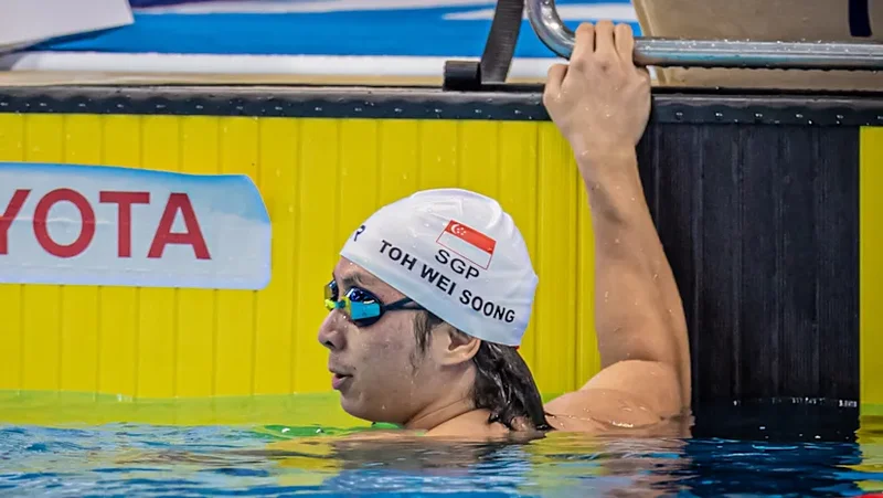 Toh Wei Soong clinches silver in men's 50m freestyle S7 at Commonwealth Games