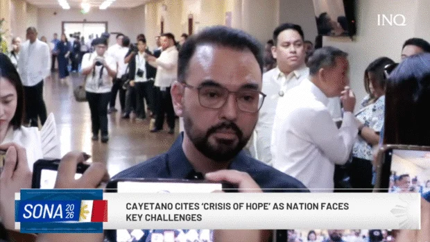 WATCH: Cayetano cites ‘crisis of hope’ as nation faces key challenges