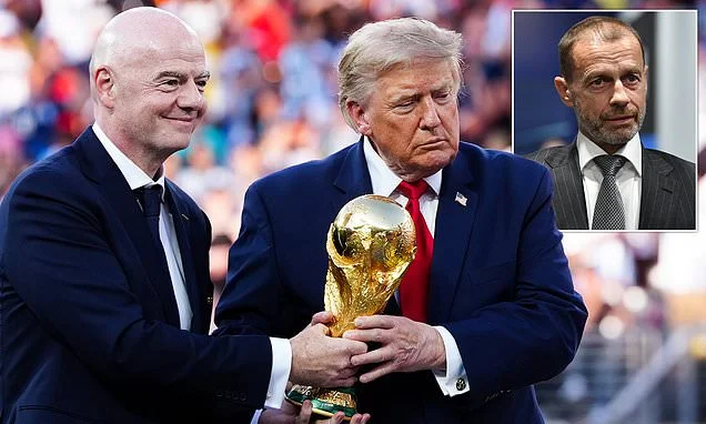 UEFA lay into FIFA over 'proposal to sell stakes in the World Cup' in a move that could 'make president Gianni Infantino millions' - as plan is labelled a 'nuclear bomb' for football
