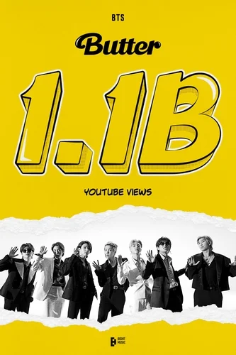 BTS' 'Butter' tops 1.1 bln views on YouTube