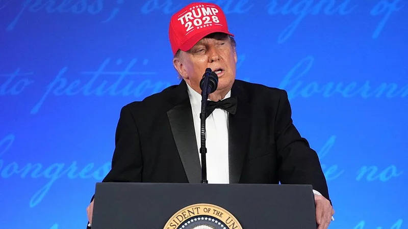 Trump says media ‘will be broke’ when he is gone, amid dinner jokes and jibes